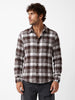 Classic Slim Fit Checkered Shirt | Brown | WSH02FSSL0343S