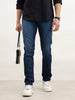 Slim Fit Faded Denim Jeans | Blue