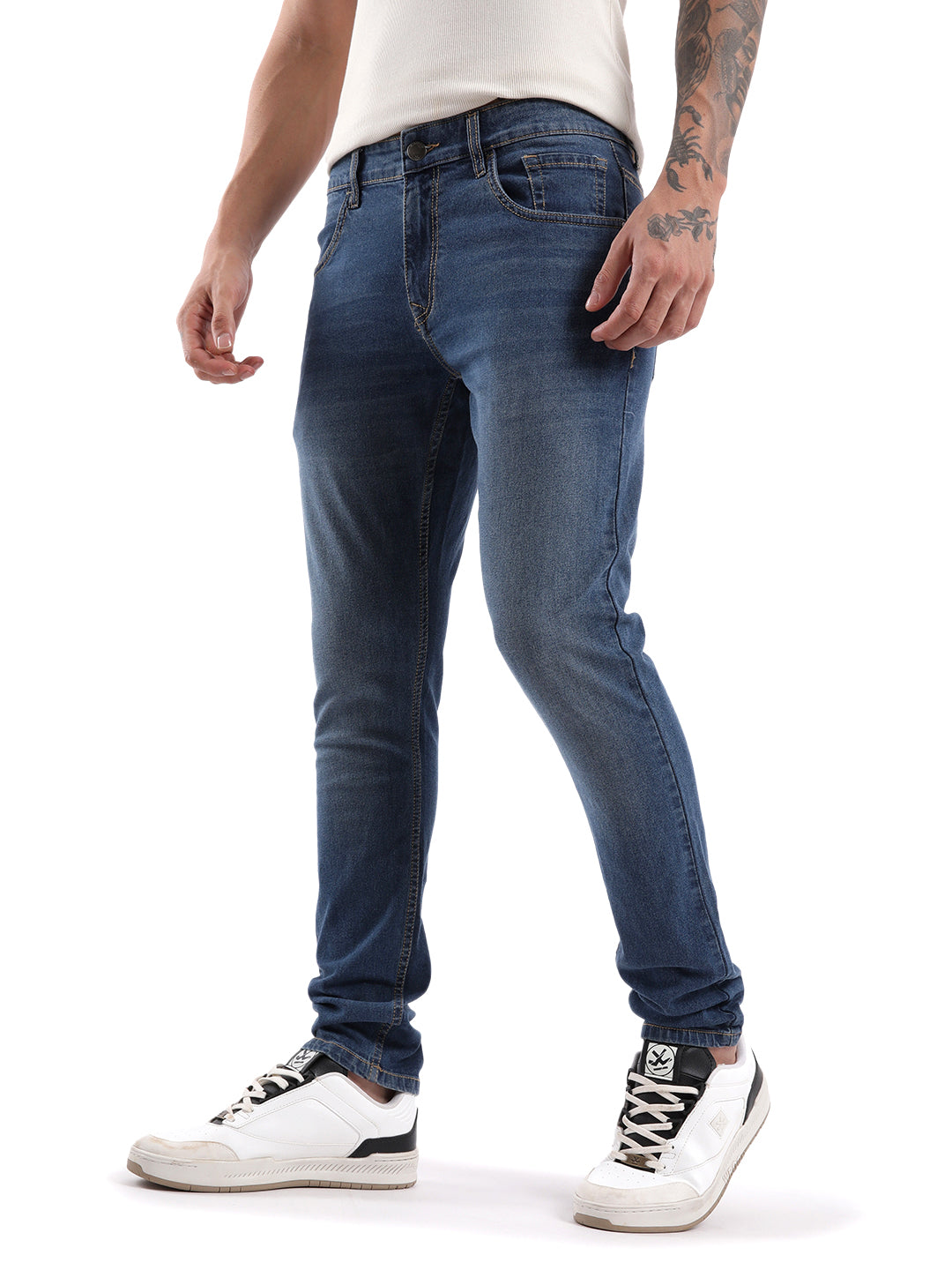 Blue Blend Slim Fit Jeans