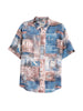 Abstract Printed Viscose Shirt