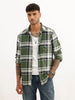 Regular Fit Checkered Full Sleeve Shirt | Olive