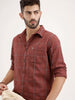 Regular Fit Checkered Shirt | Brown