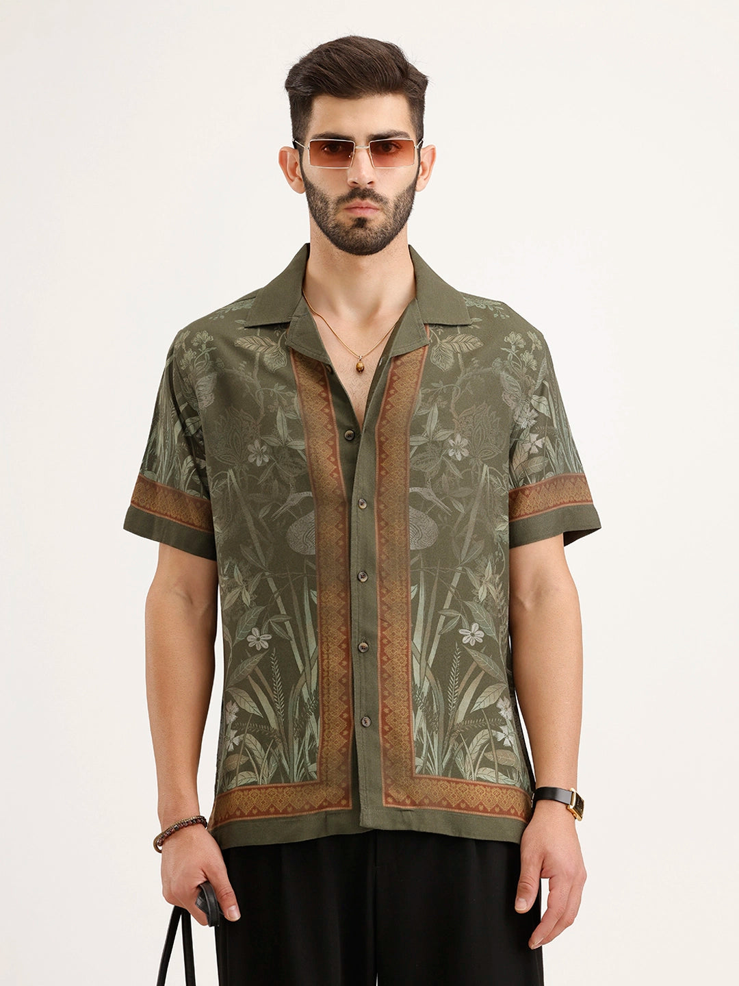 Resort fit Resort Collar Shirt | Olive