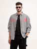 Oversized Plus Fit Printed Shirt | Black