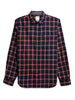 Elite Navy Checked Long Sleeve Shirt