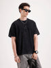 Washed Embroidery Patch T-Shirt   |  Black