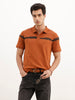 Slim Fit Tie-Dye Polo T-Shirt | Rust