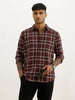 Classic Slim Fit Checkered Shirt | Wine