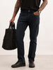 Faded Straight Fit Denim Jeans | Dark Grey | WJN0200SR2061S