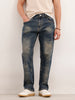 Faded Anti Fit Denim Jeans  | Blue