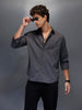 Men's Slim Fit Casual Shirt  |  Dark Grey