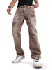 Distressed Apex Brown Jeans