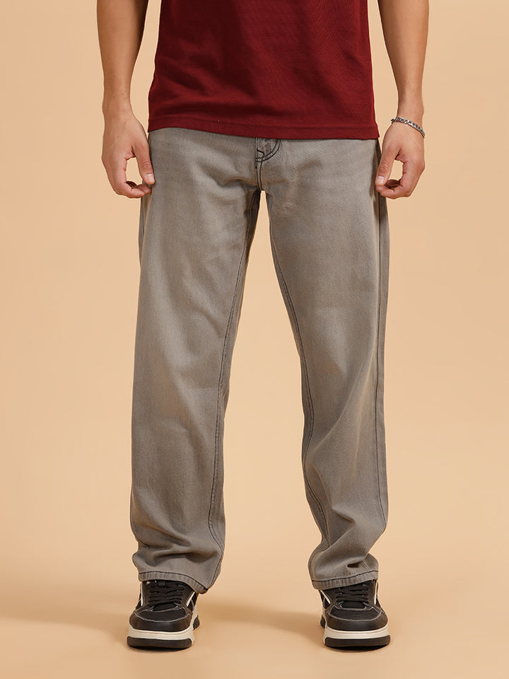 Heavy Fade Anti Fit Jeans | Grey