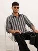 Classic Slim Fit Striped Shirt | Black | WSH02FSSL0033S