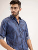Regular Fit AOP Shirt | Navy Blue