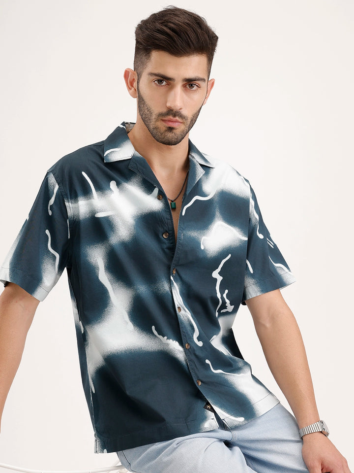 Classic Resort Collar Shirt | Blue
