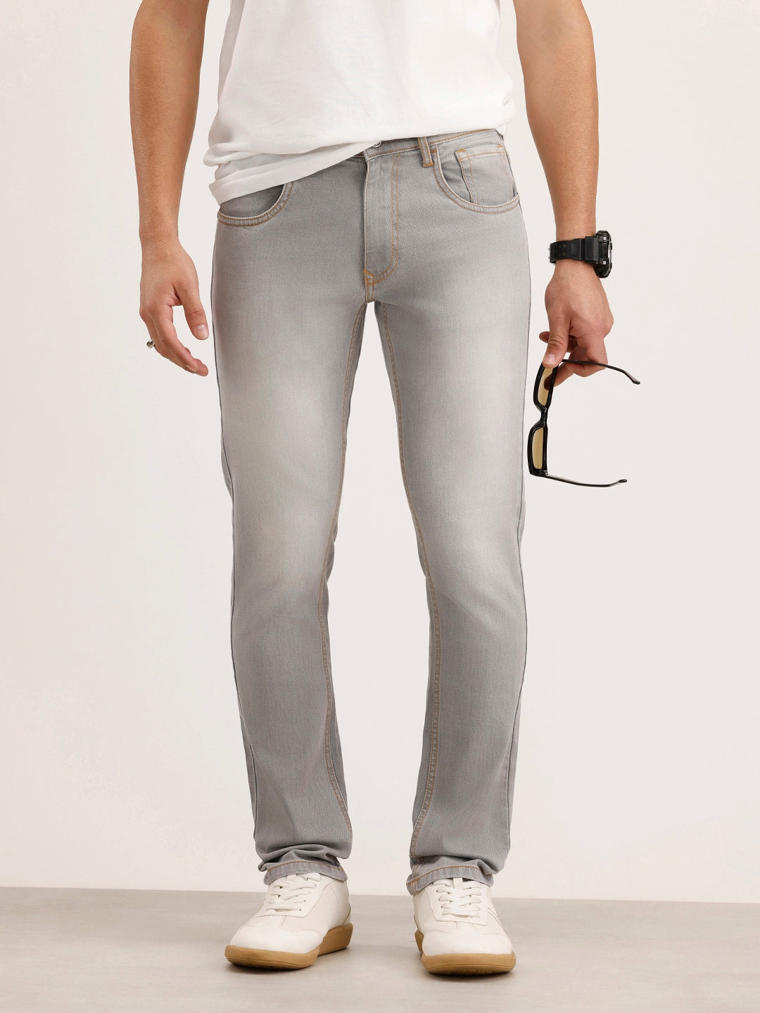 Slim Fit Denim Jeans | Grey
