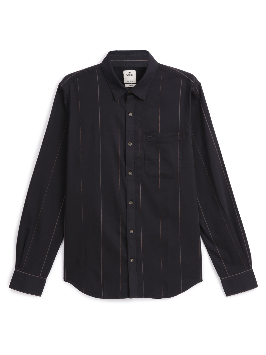 Dark Navy Clean Stripes Shirt