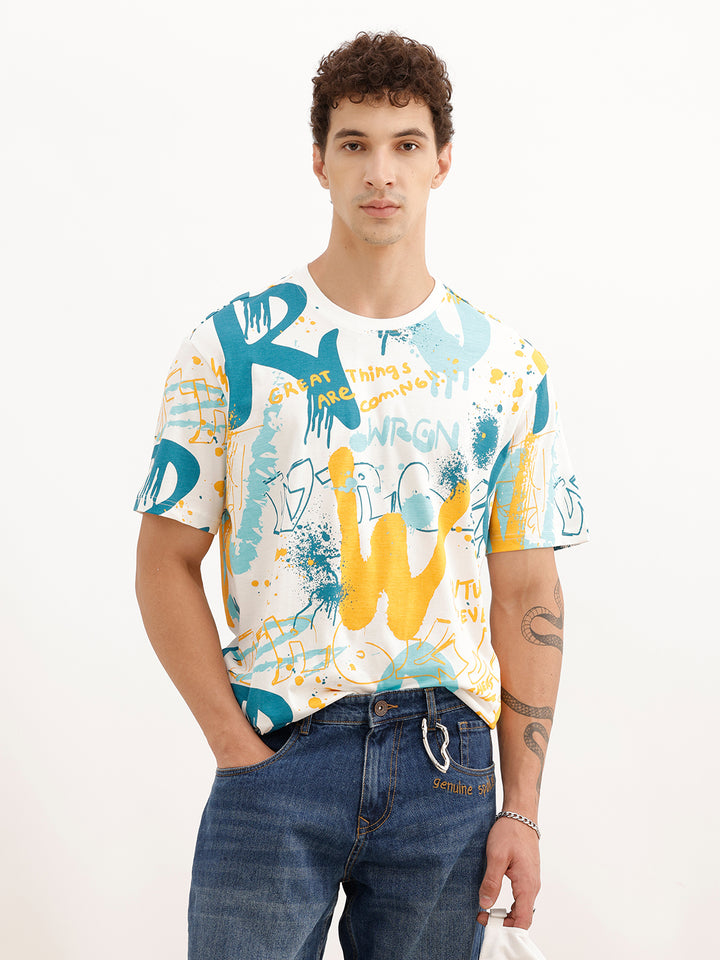 Classic Oversized AOP T-Shirt | White