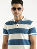 Blue Stripes Casual Polo