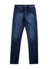 Casual Dark Blue Denim Jeans