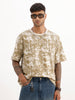 Classic Oversized AOP T-Shirt | Beige