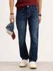 Straight Fit Denim Jeans | Blue