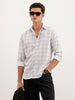 Regular Fit Checkered Shirt | Off White