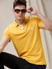 All Yellow Solid Polo T-Shirt