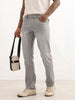 Straight Fit Faded Denim Jeans | Grey