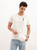 Classic Placement Printed T-Shirt | White | WSTS054DF