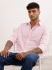 Solid Slim Fit 100% Cotton Shirt | Pink