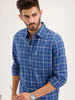 Regular Fit Checkered Shirt | Blue