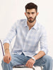 Textured Regular Fit Checkered Shirt | Blue