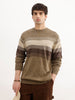 Classic Regular Fit Striped T-Shirt | Olive | WSW02FSRE1042W