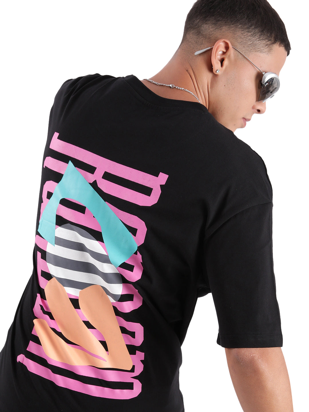 Premium Black Back Printed T-Shirt