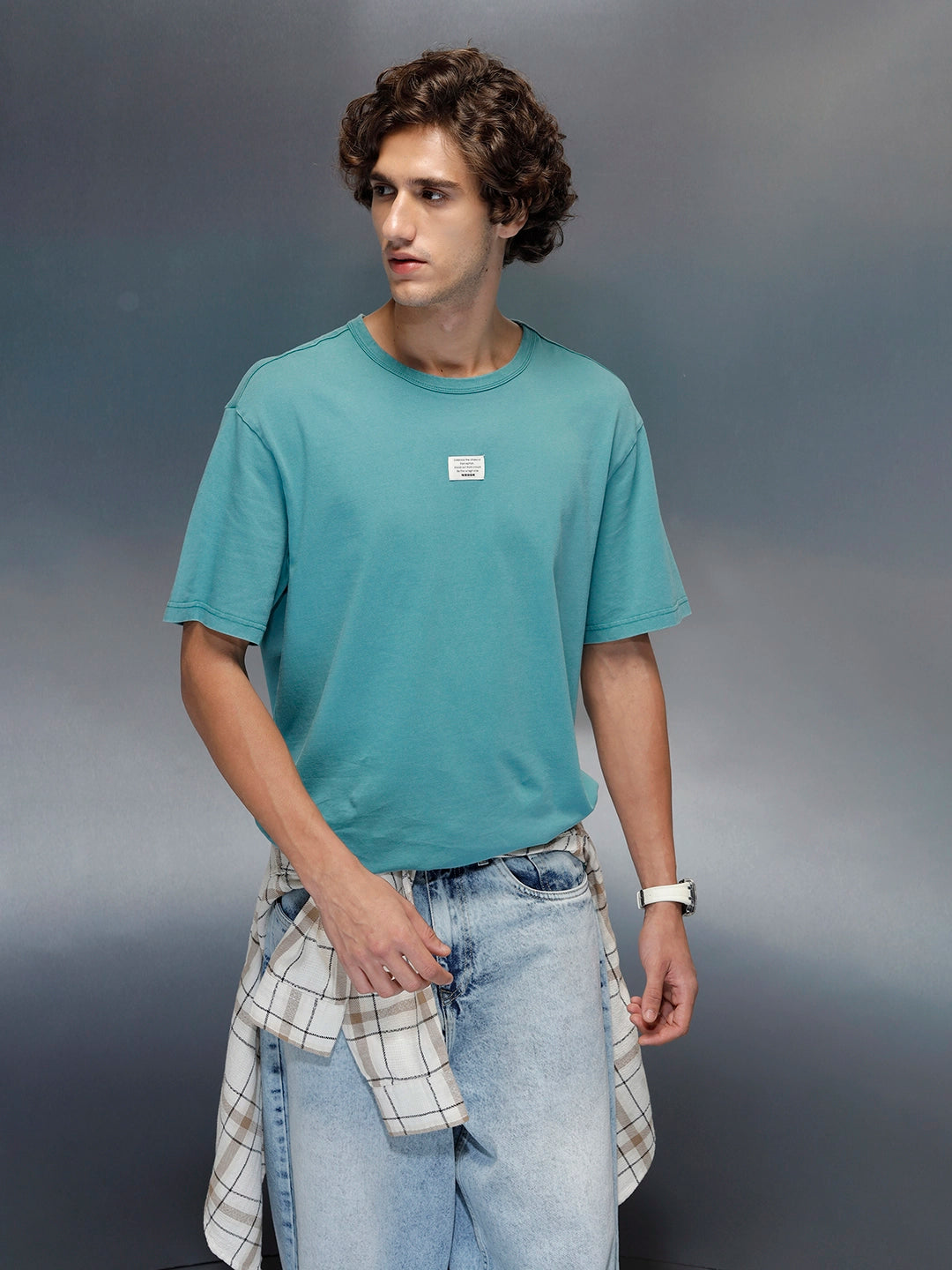 Wrogn Oversized Classic T-shirt | Green