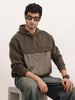 Solid Oversized Hooded Sweatshirt | Olive