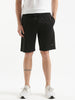 Solid Drawstring Active Shorts