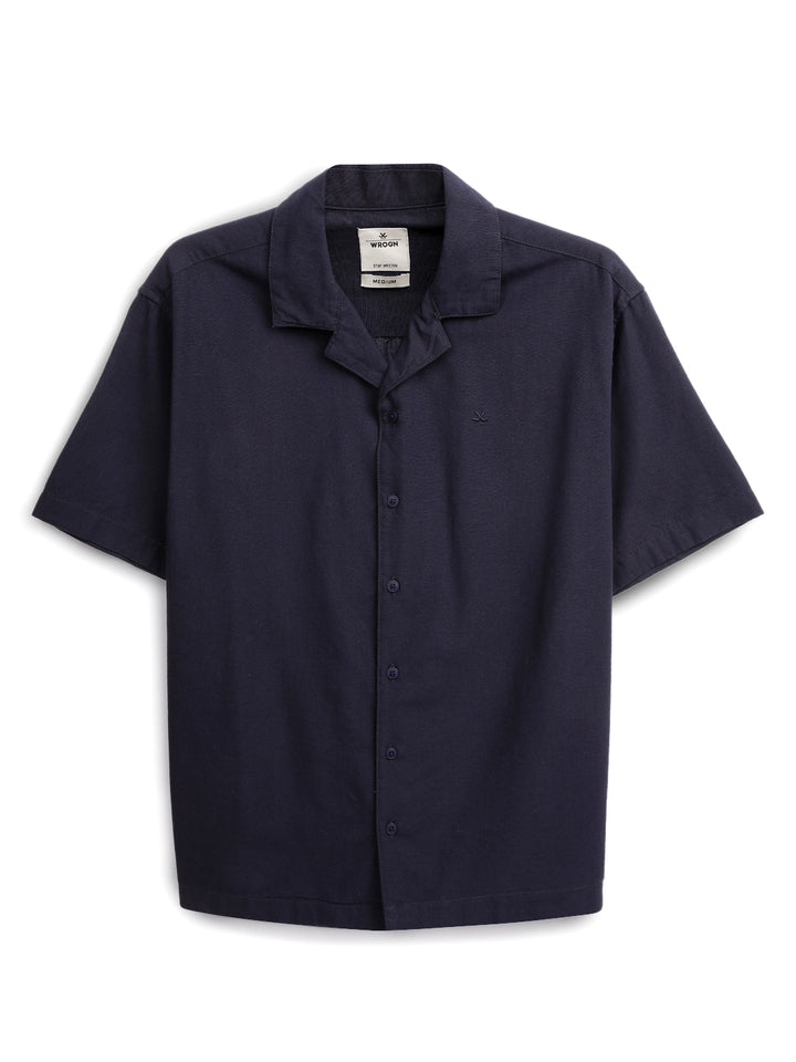 Navy Vision Resort Collar Shirt