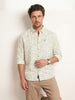 Slim Fit AOP Full Sleeve Shirt | Off White