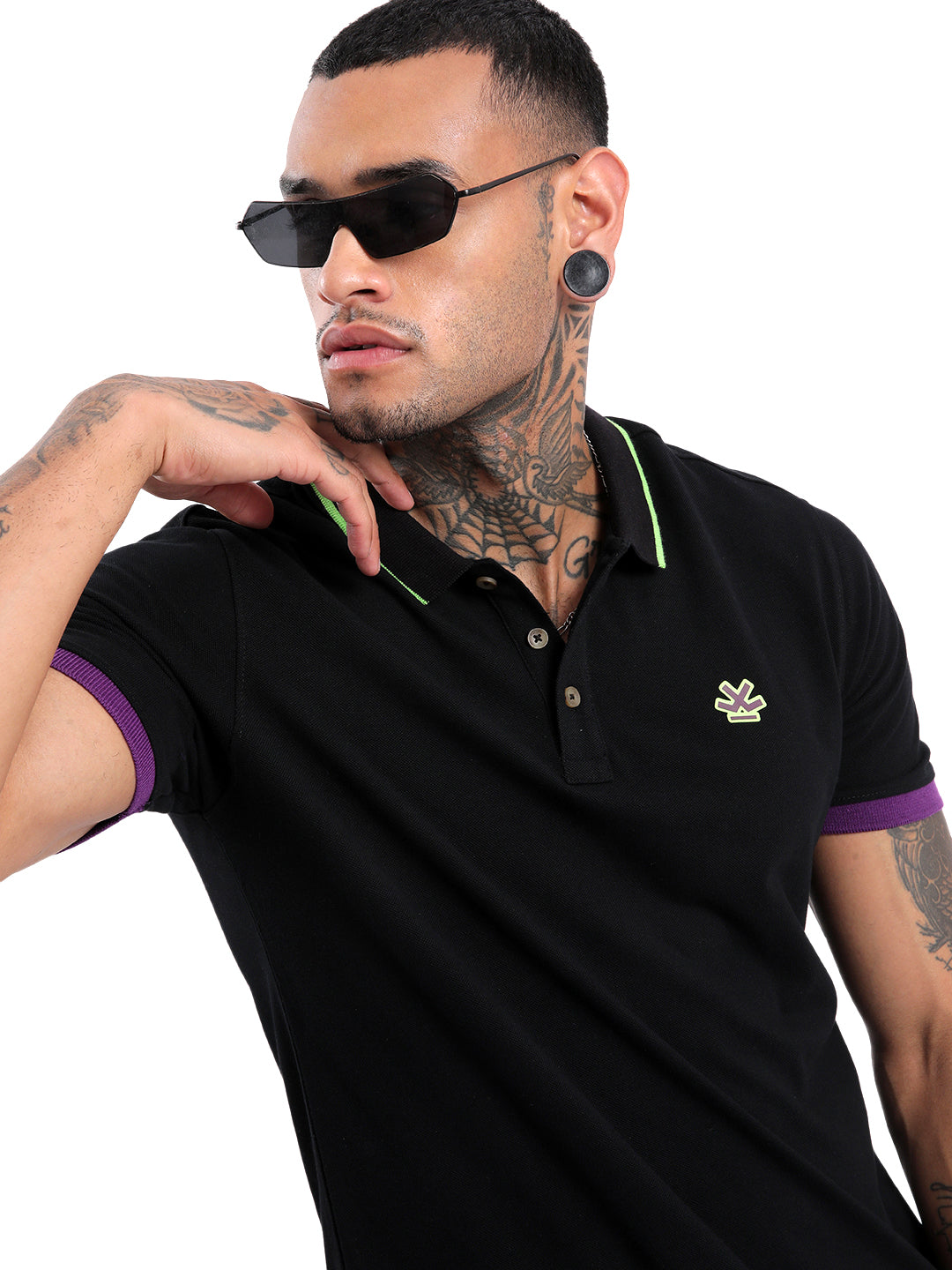 Timeless Black Tipping Polo T-Shirt