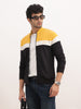 Slim Fit Colour Blocked Zipper Sweatshirt | Multicolor