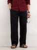 Loose Fit Casual Wear Trousers | Black