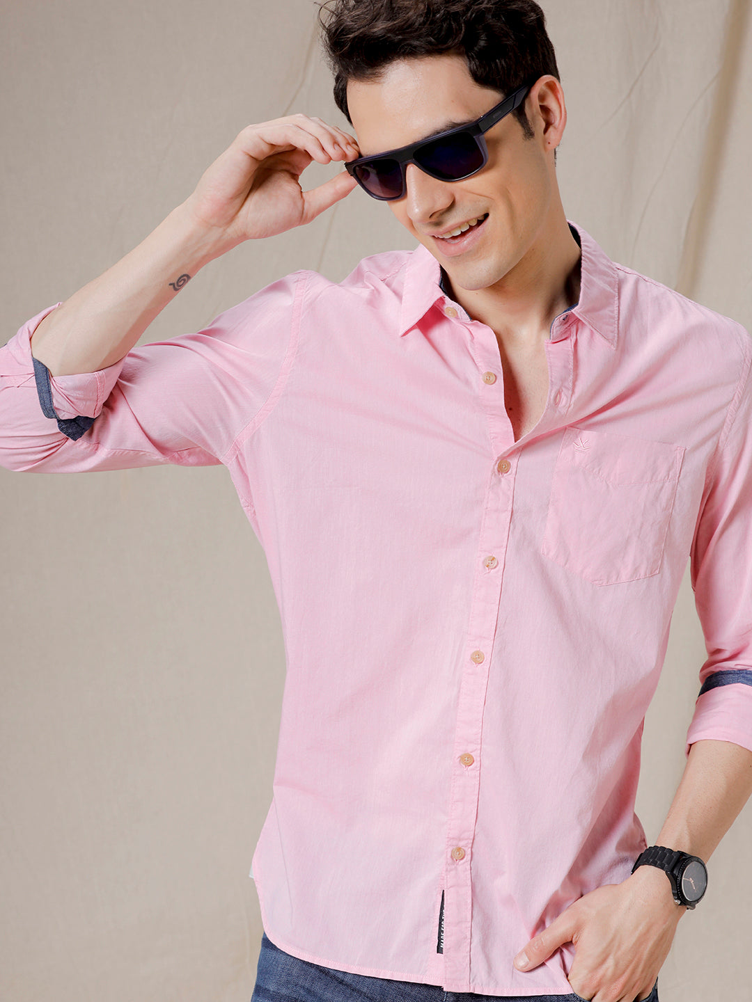 Solid Pink Elegance Shirt