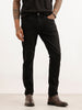 Solid Skinny Fit Denim Jeans | Black