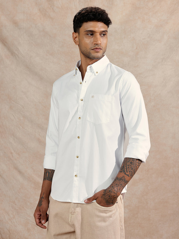 Oxford Button Down Shirt | White
