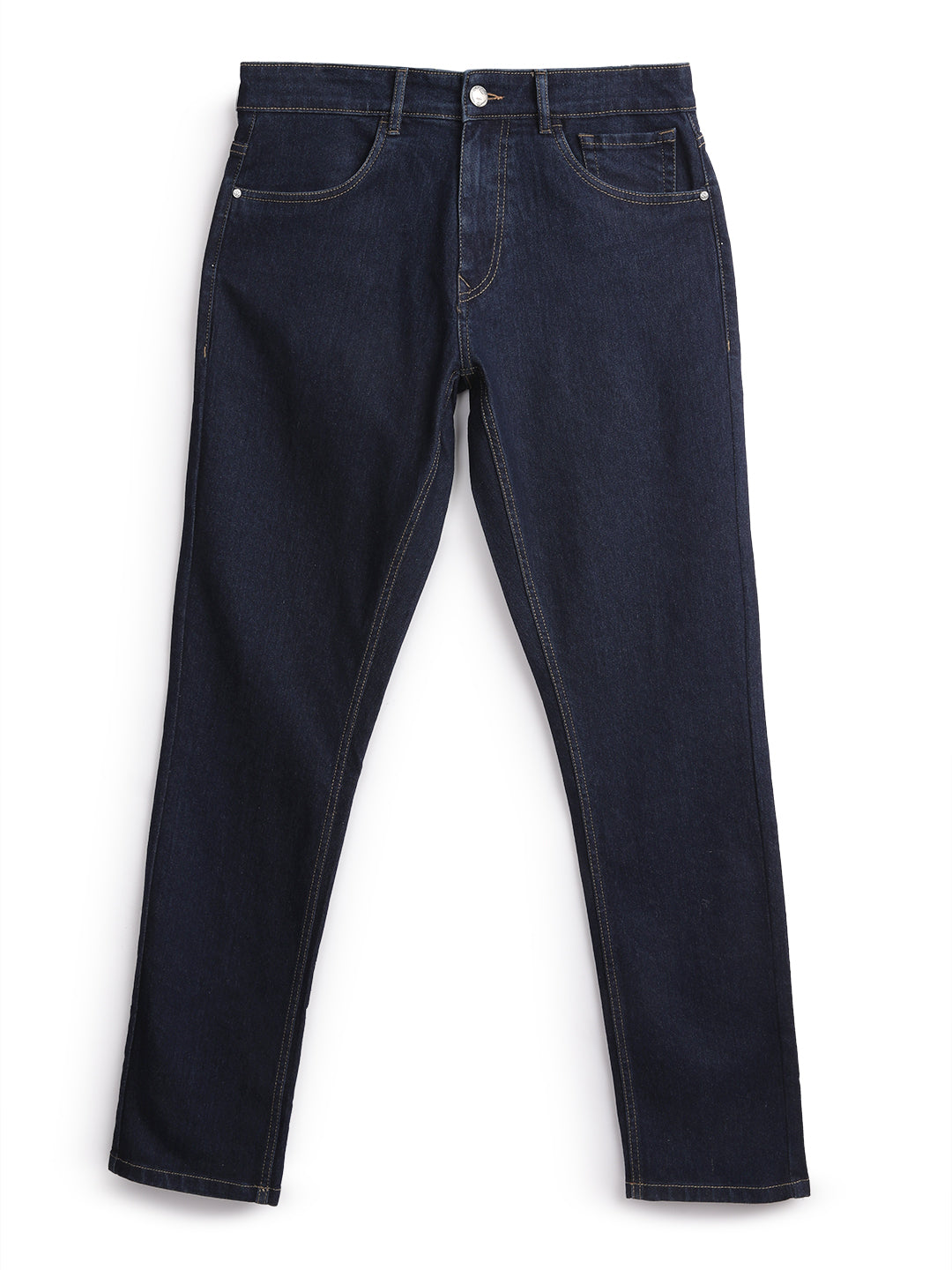 Dark Blue Stride Basic Jeans