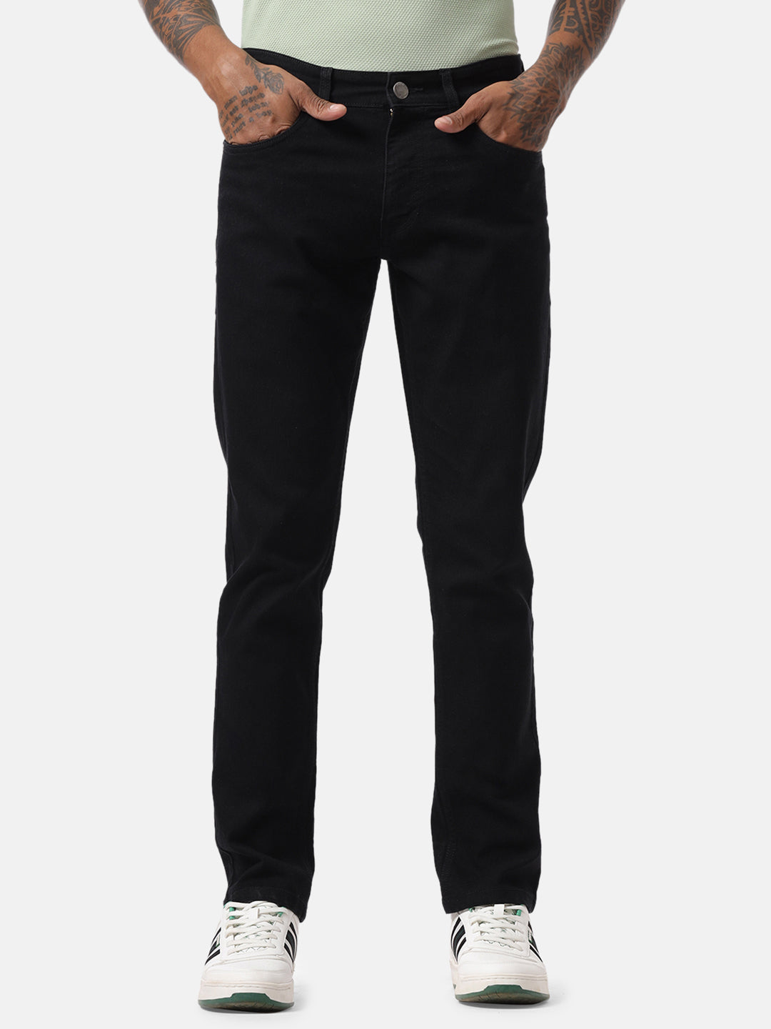 Black Tone Basic Jeans