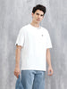 Thread Detailed Oversized T-Shirt | White